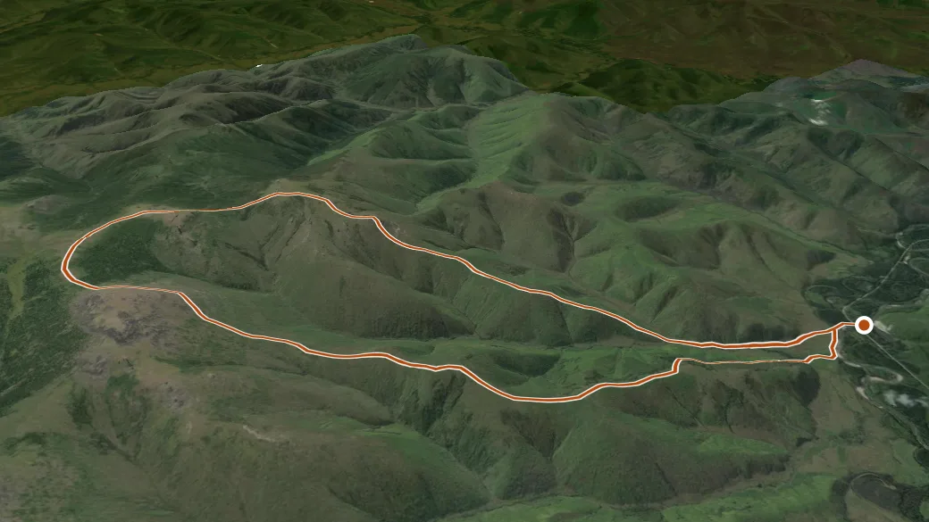 3-D terrain view of Granite Tors