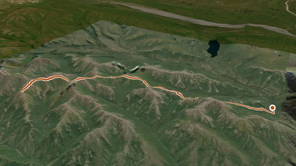3-D terrain view of Skyline Drive (Road)