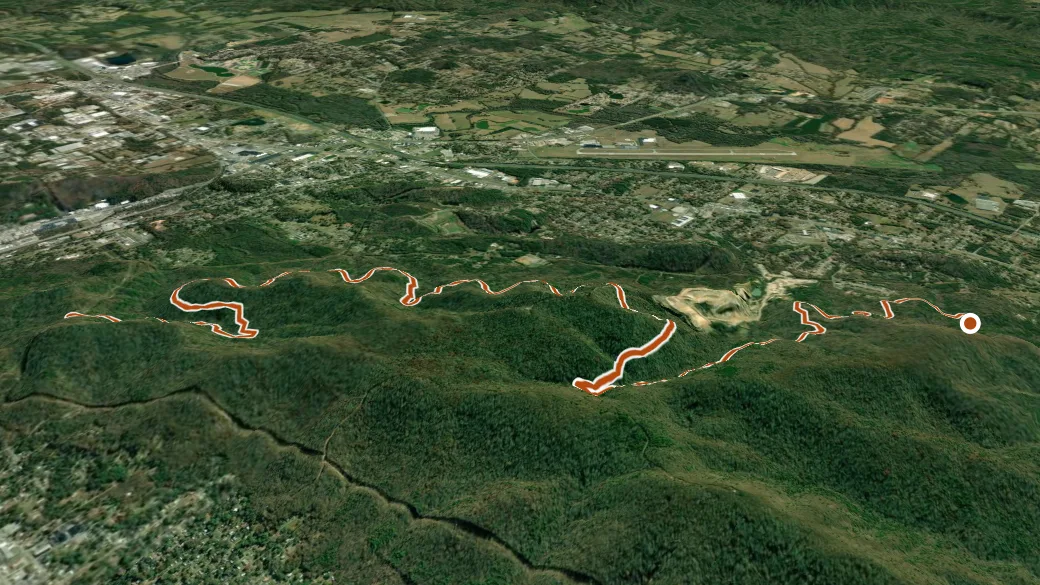 3-D terrain view of Southern Traverse