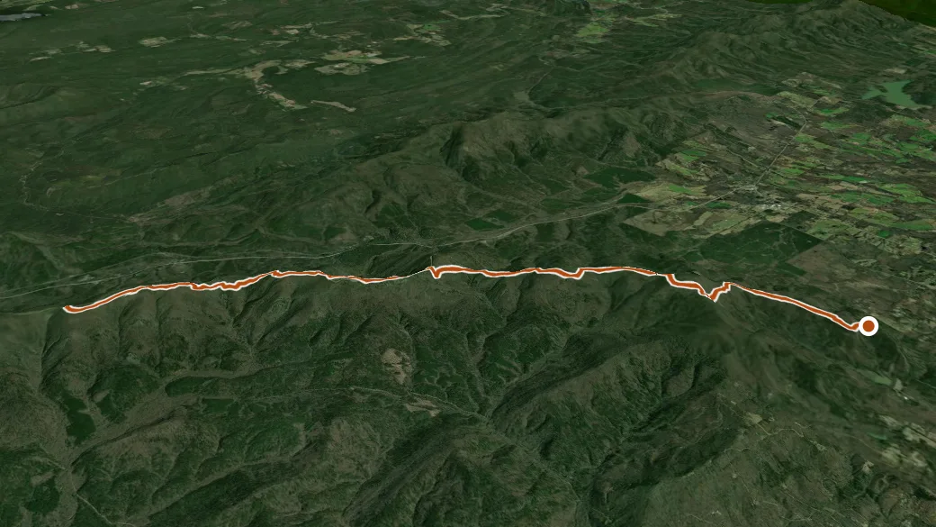3-D terrain view of Rich Mountain