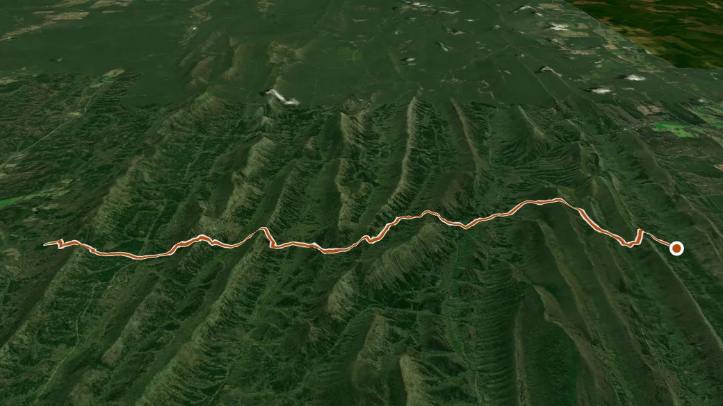 3-D terrain view of Athens-Big Fork North