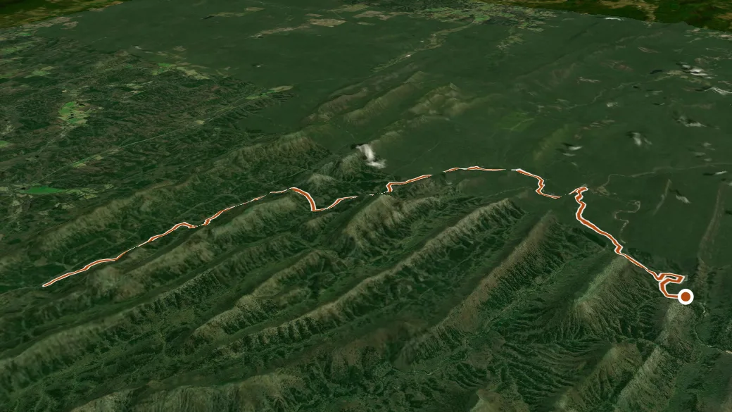 3-D terrain view of Little Missouri North