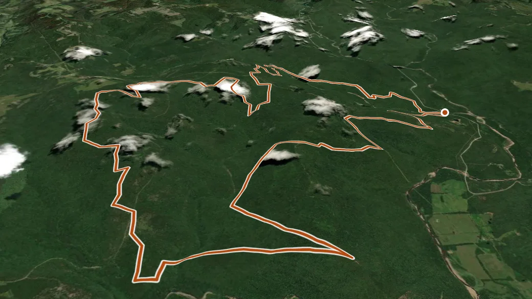3-D terrain view of West Outer Loop