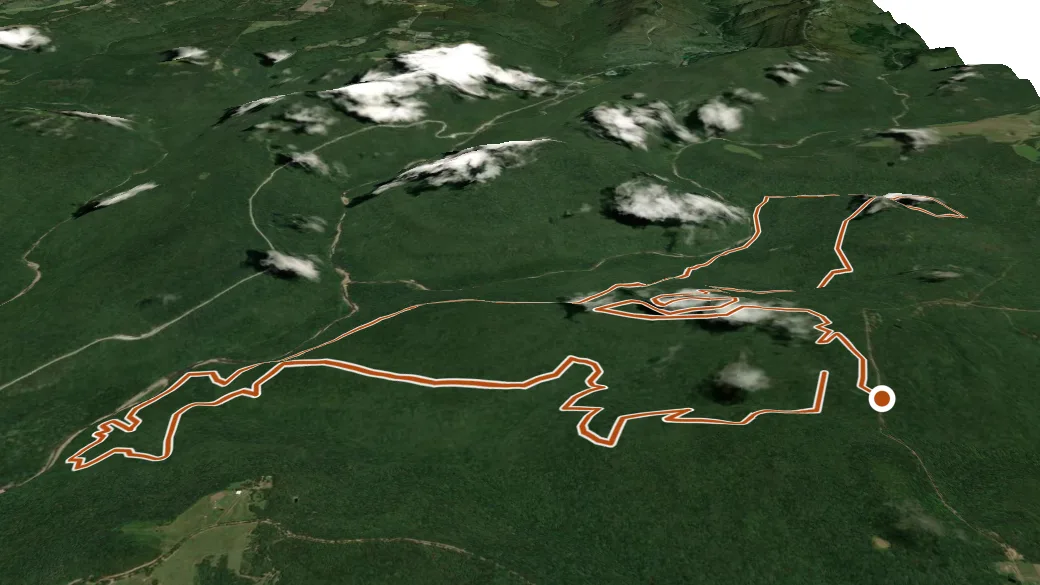 3-D terrain view of Bradford East Outer Loop