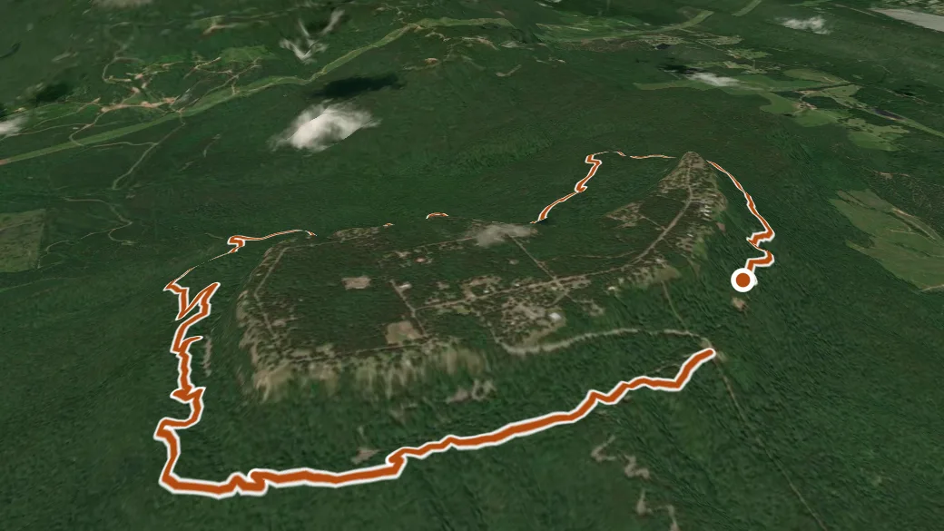 3-D terrain view of Millers Goat