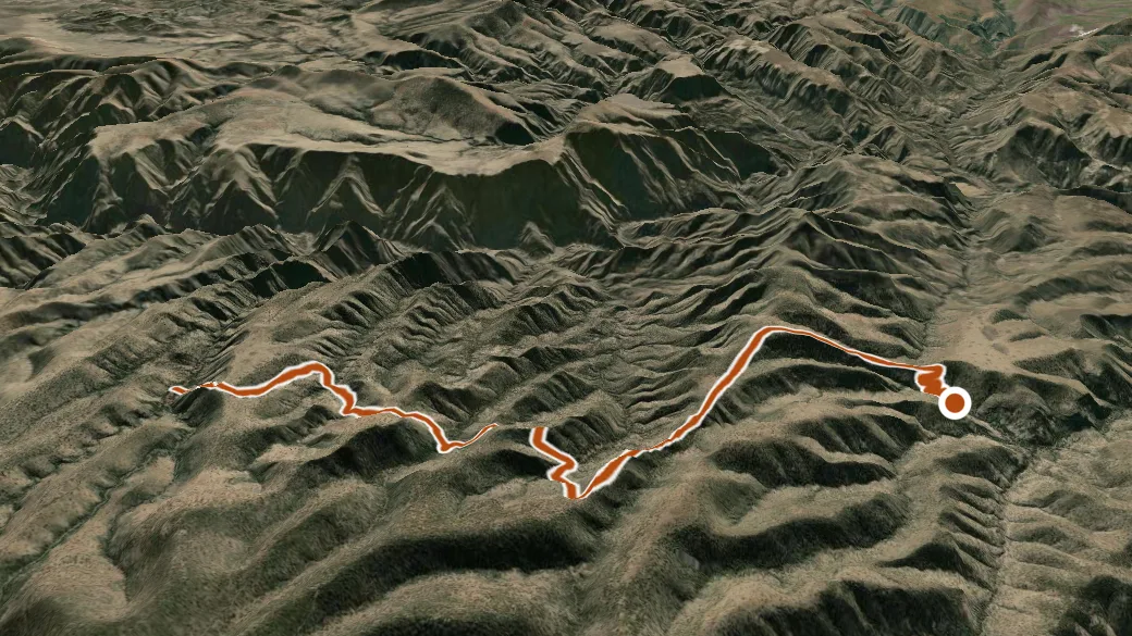 3-D terrain view of Spring