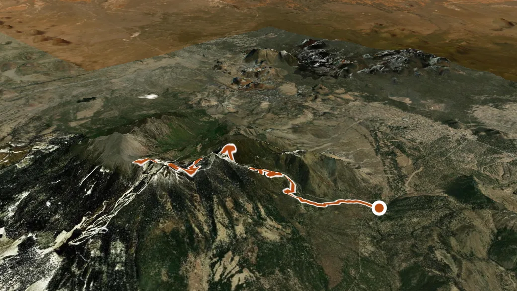 3-D terrain view of Weatherford