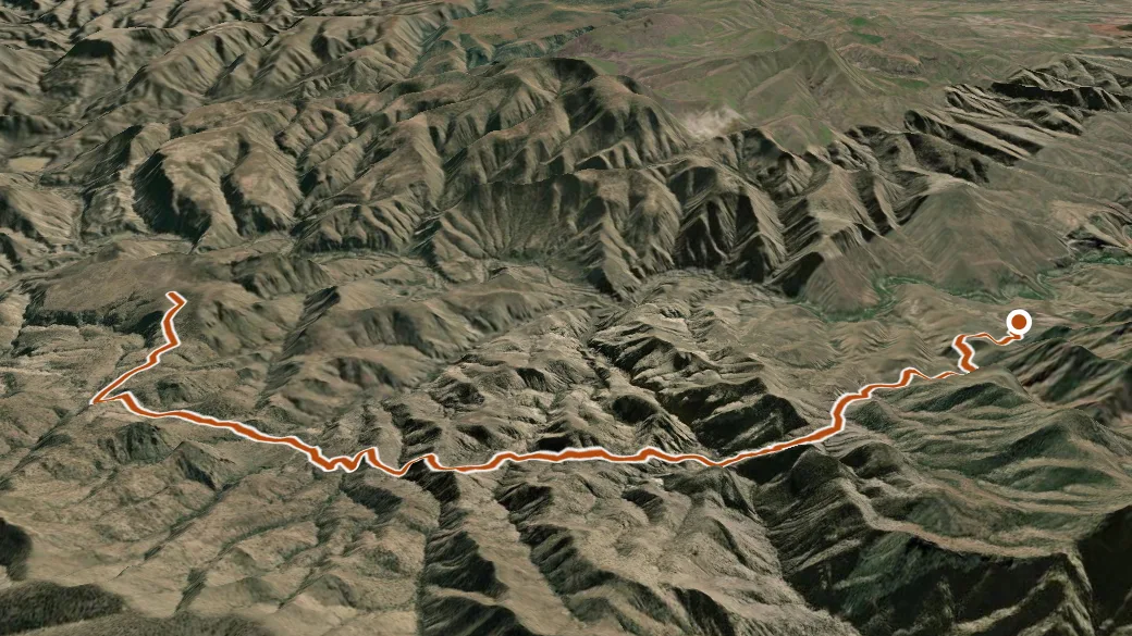 3-D terrain view of Woods