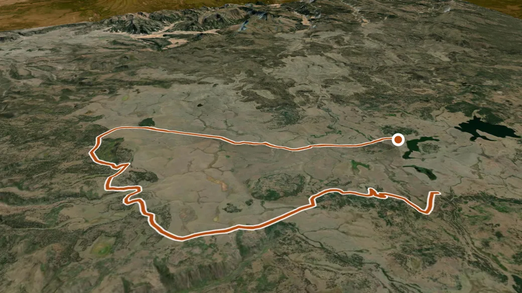 3-D terrain view of Sunrise Snowmobile 409/261