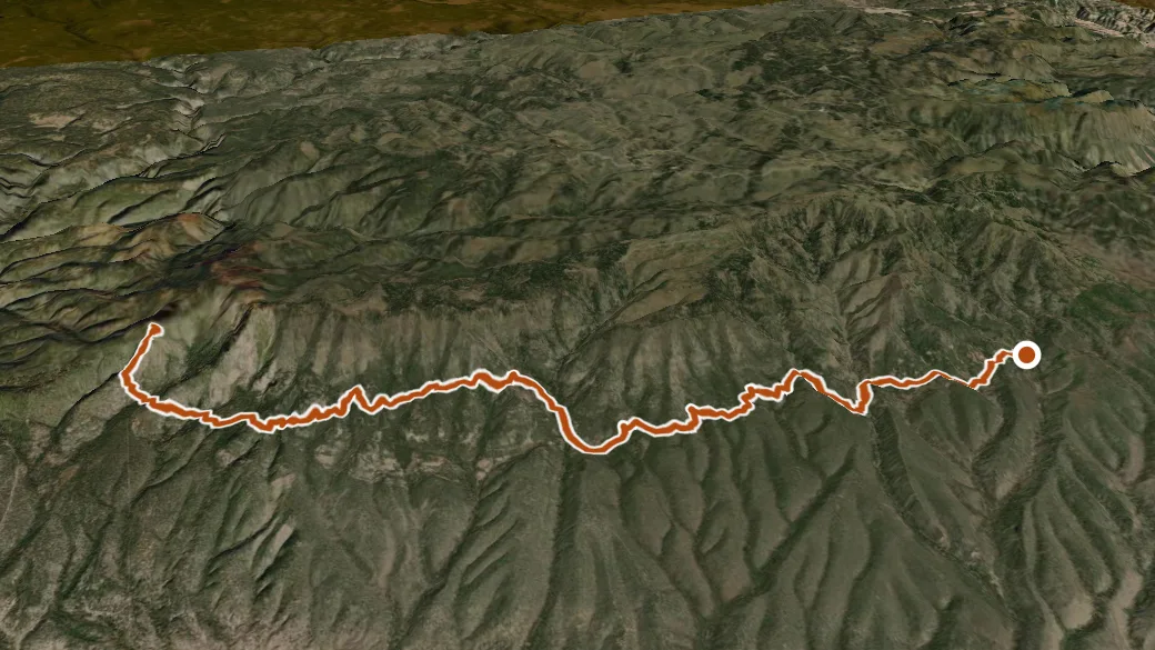 3-D terrain view of Highline
