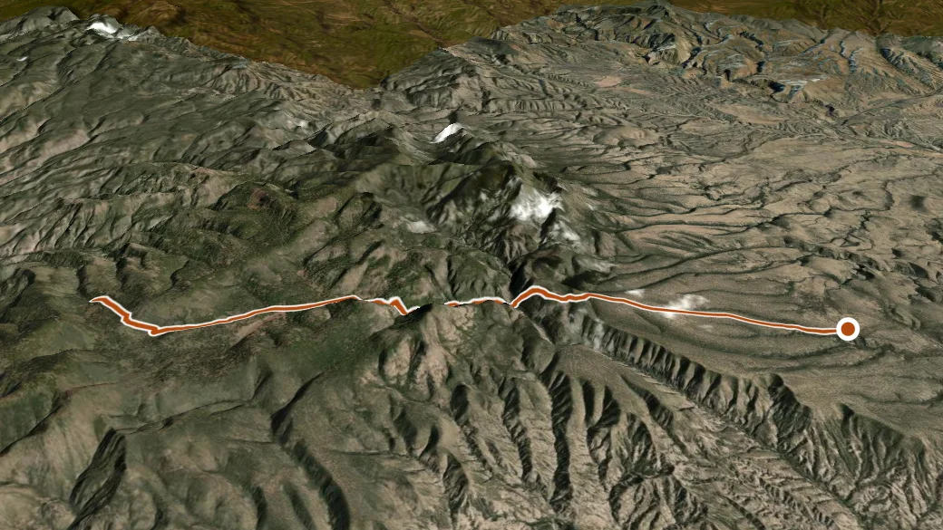 3-D terrain view of Little Blue