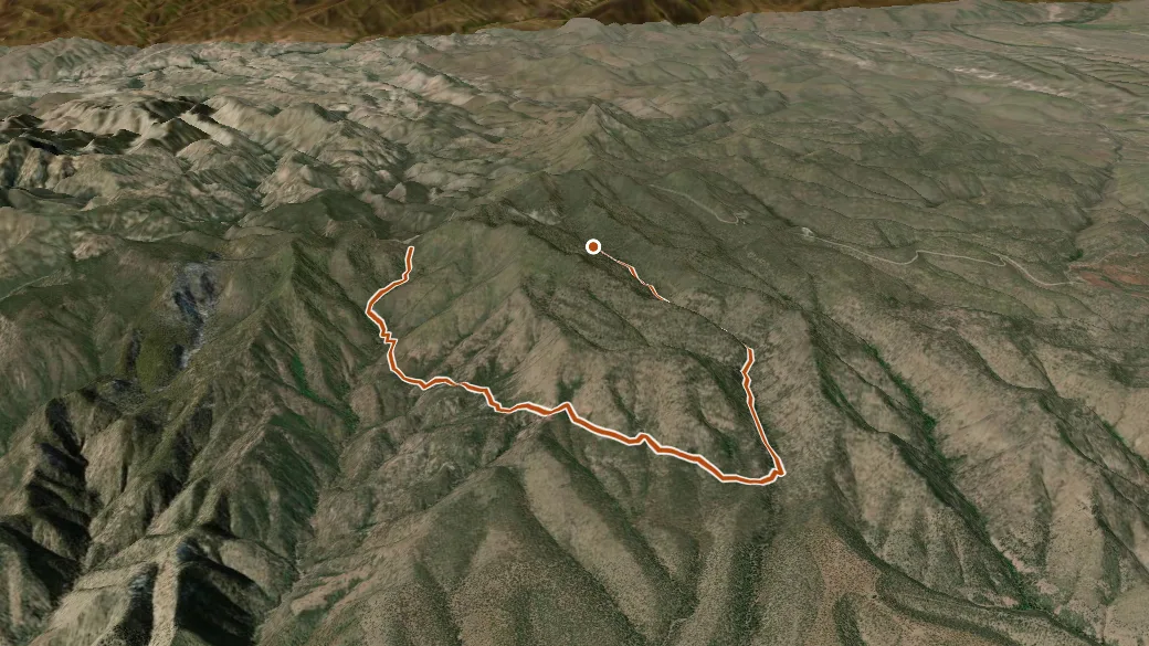 3-D terrain view of Hl Canyon