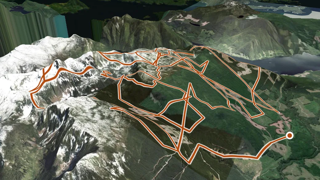 3-D terrain view of Knucklehead