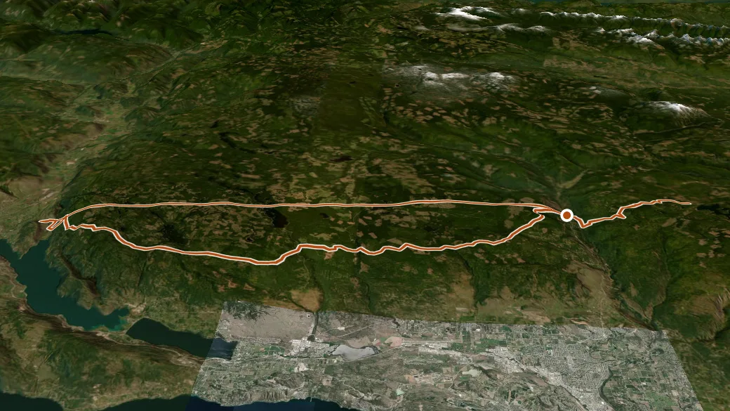 3-D terrain view of Highland