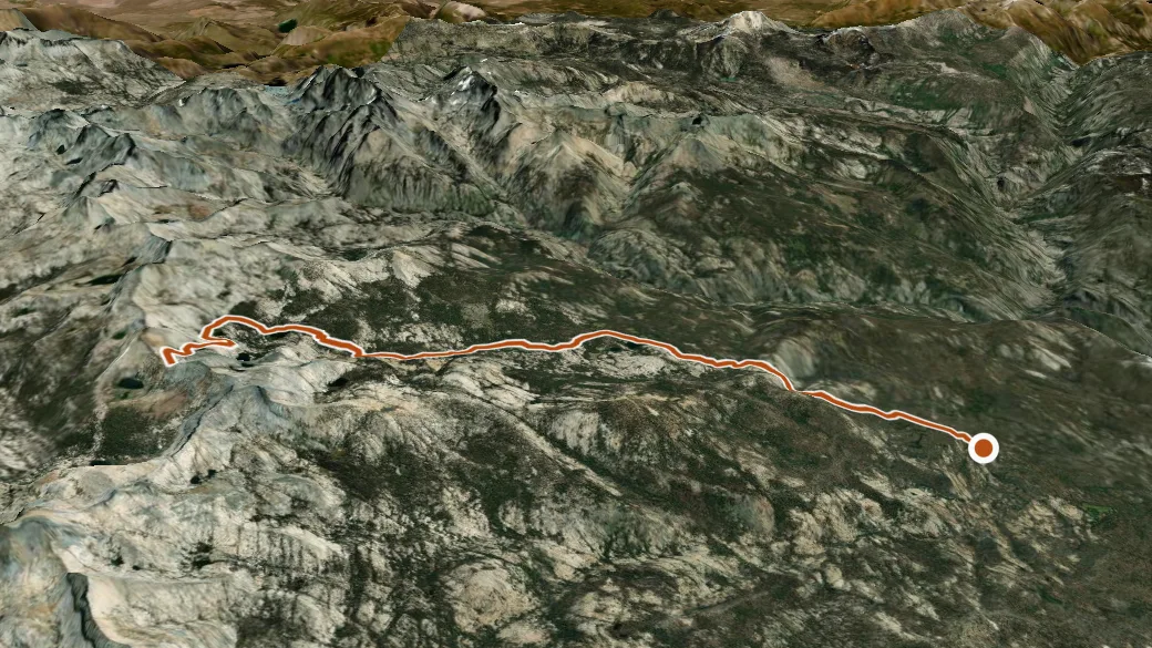 3-D terrain view of Isberg