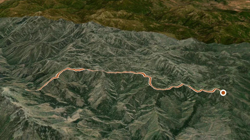 3-D terrain view of Chicago Camp