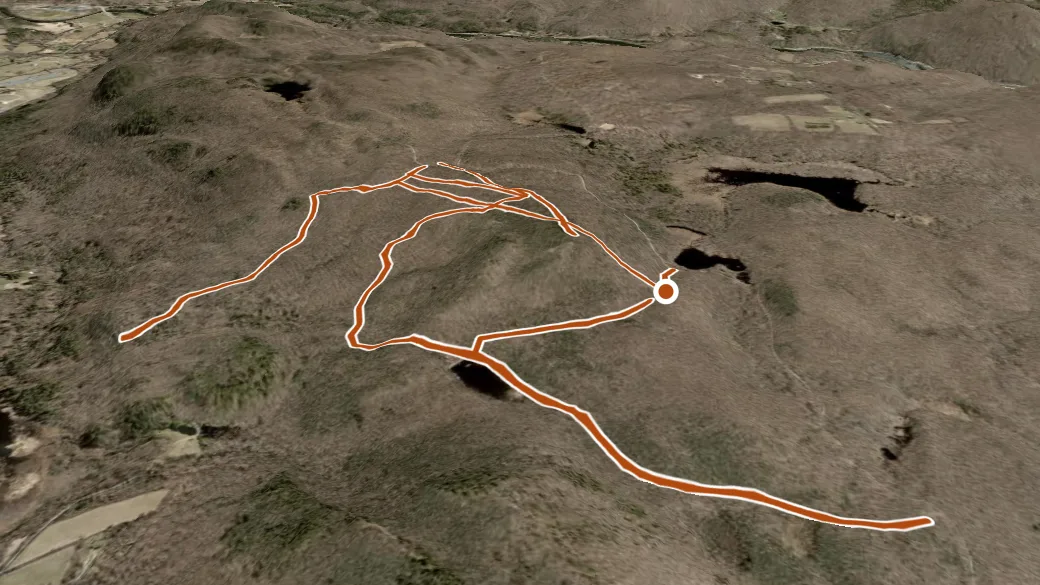 3-D terrain view of Housatonic Forest Trail