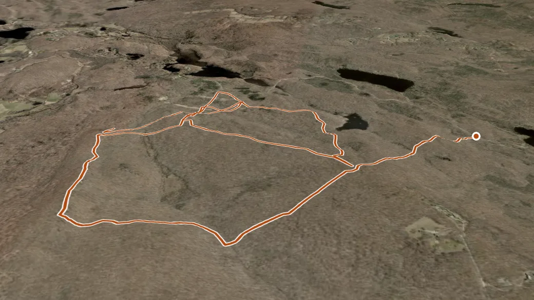 3-D terrain view of Nyantaquit Trail