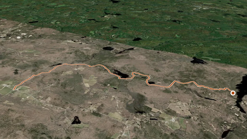 3-D terrain view of Pachaug Trail