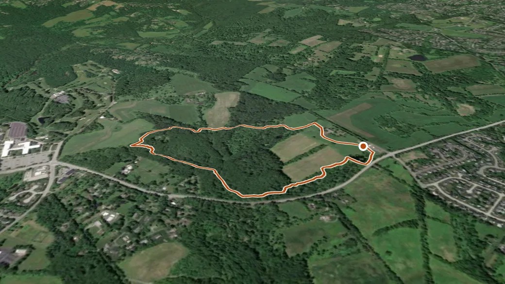 3-D terrain view of Bryan's Field