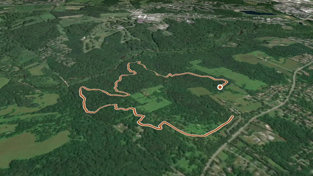 3-D terrain view of Twin Valley