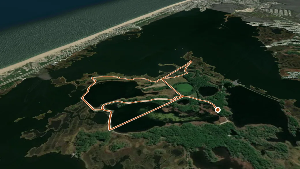 3-D terrain view of Refuge