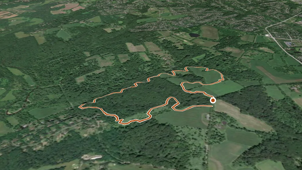 3-D terrain view of Whitely Farms
