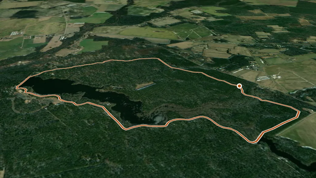 3-D terrain view of Bob