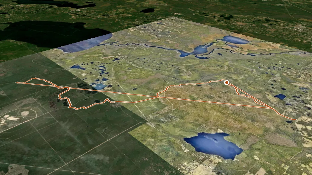 3-D terrain view of Fnst - Seminole Section