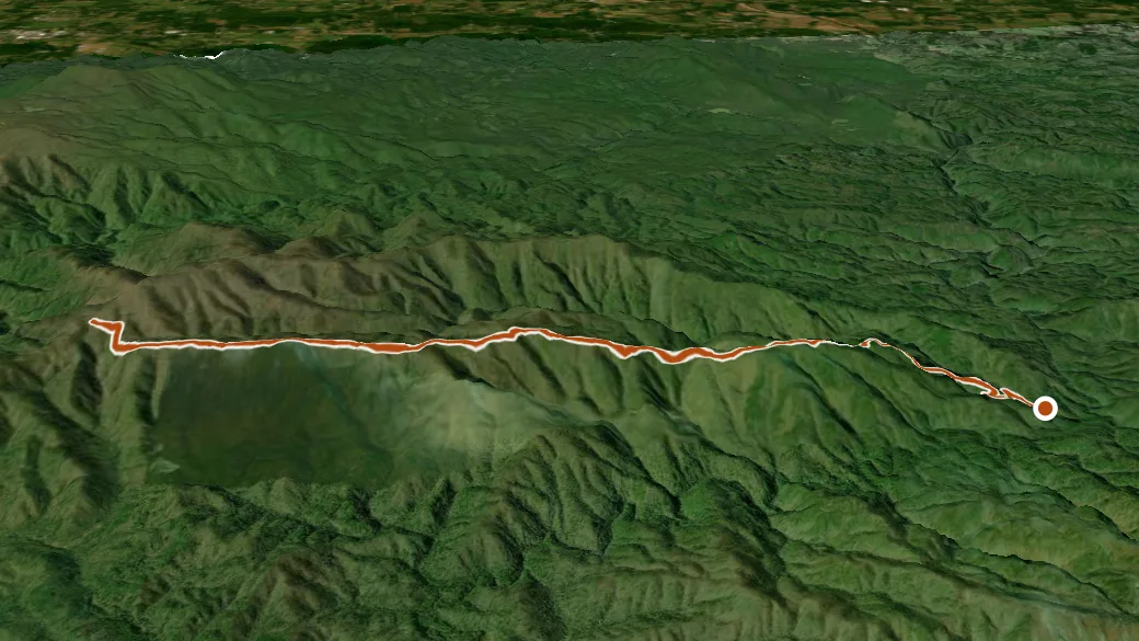 3-D terrain view of Rough Ridge