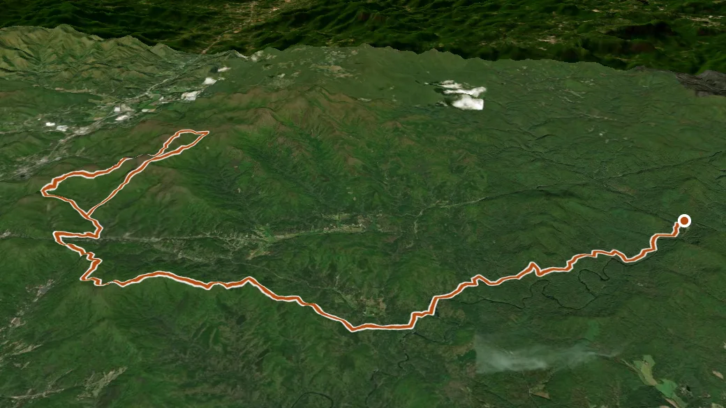 3-D terrain view of Bartram