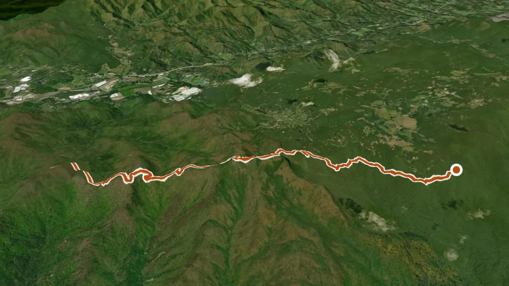 3-D terrain view of Bartram Trail