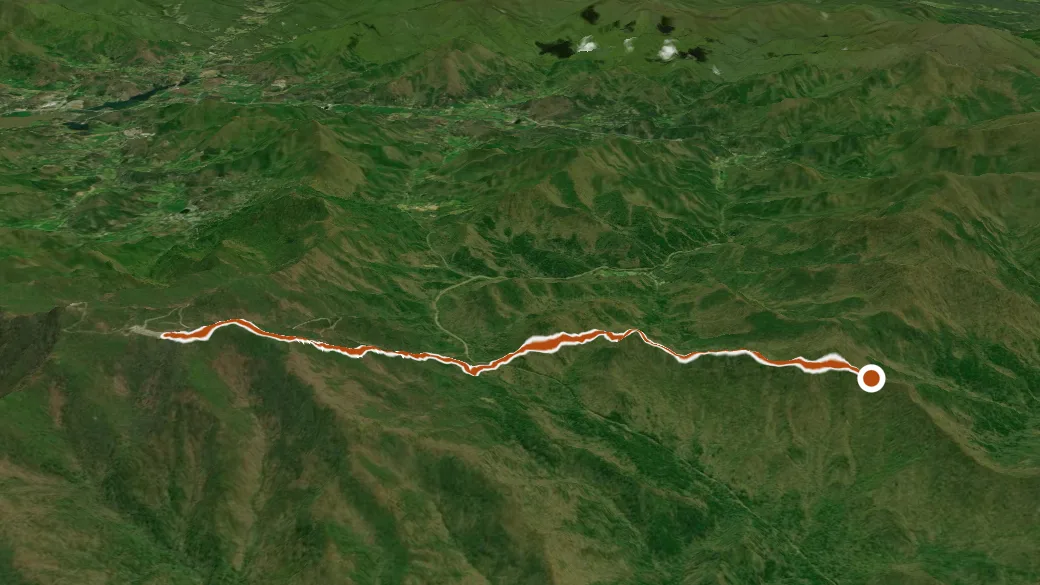 3-D terrain view of Jacks Knob