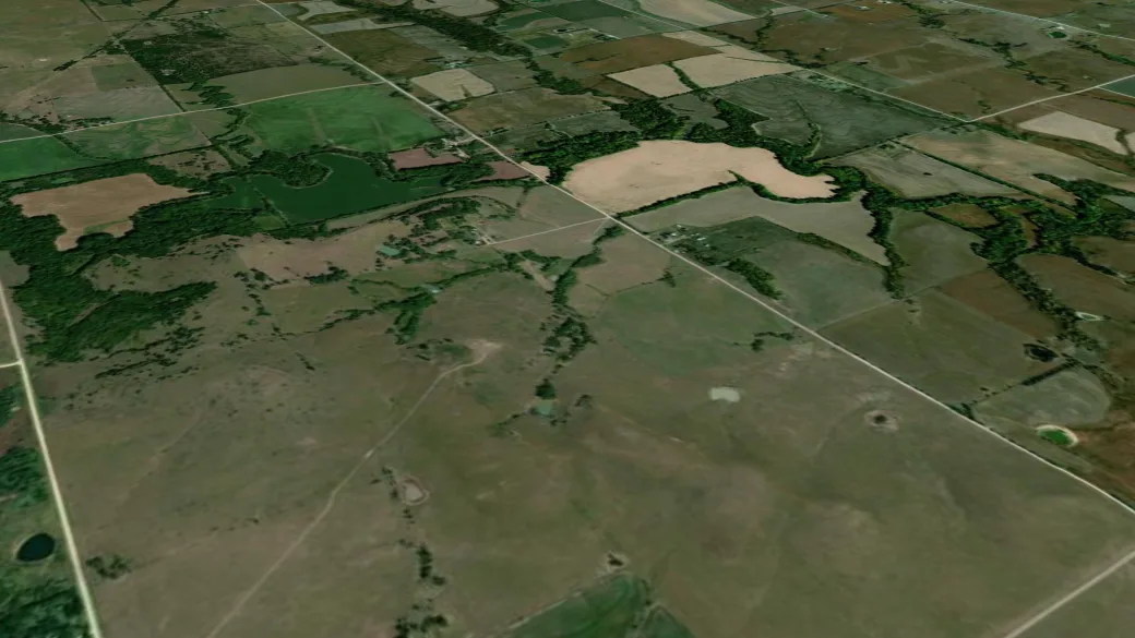 3-D terrain view of Lake Loop