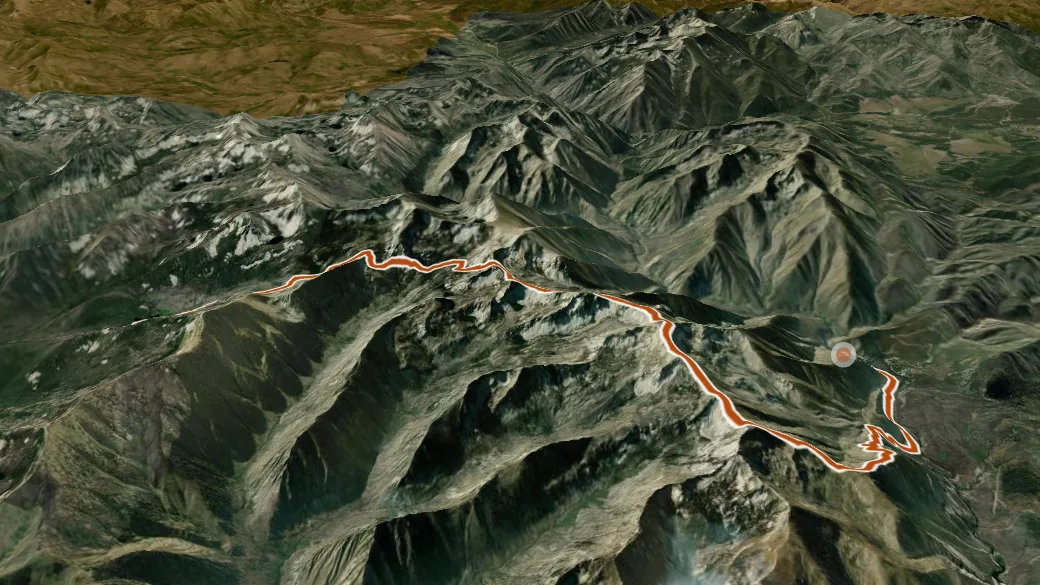 3-D terrain view of Soldier Basin
