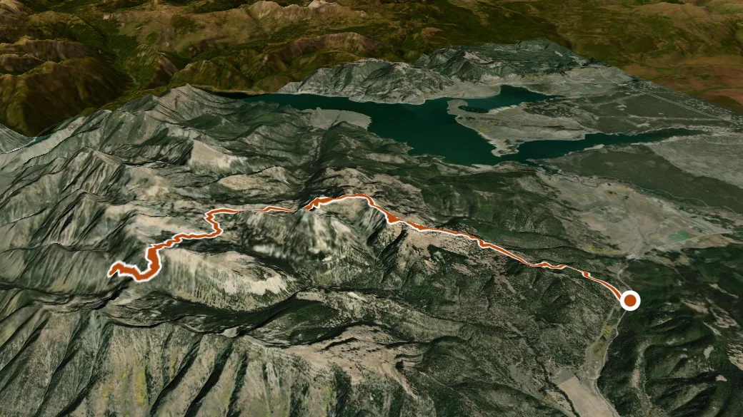3-D terrain view of CDT Fs 1790