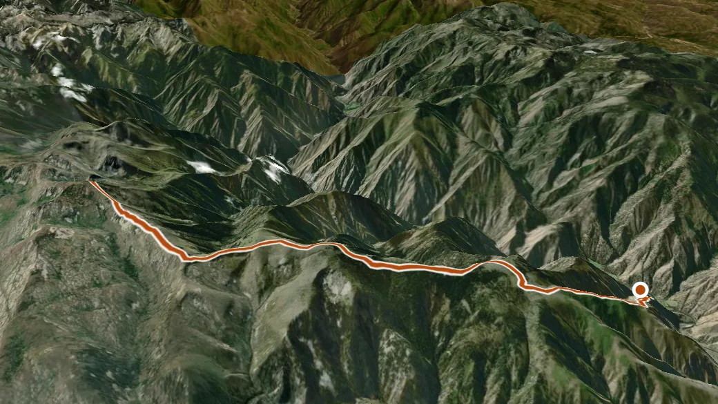 3-D terrain view of Horse Heaven