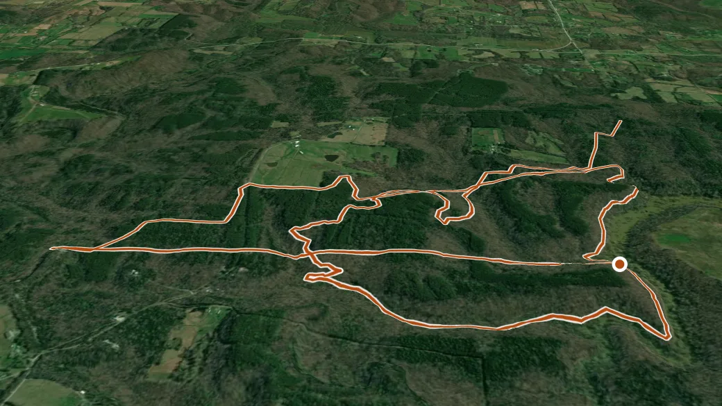 3-D terrain view of Bay Creek