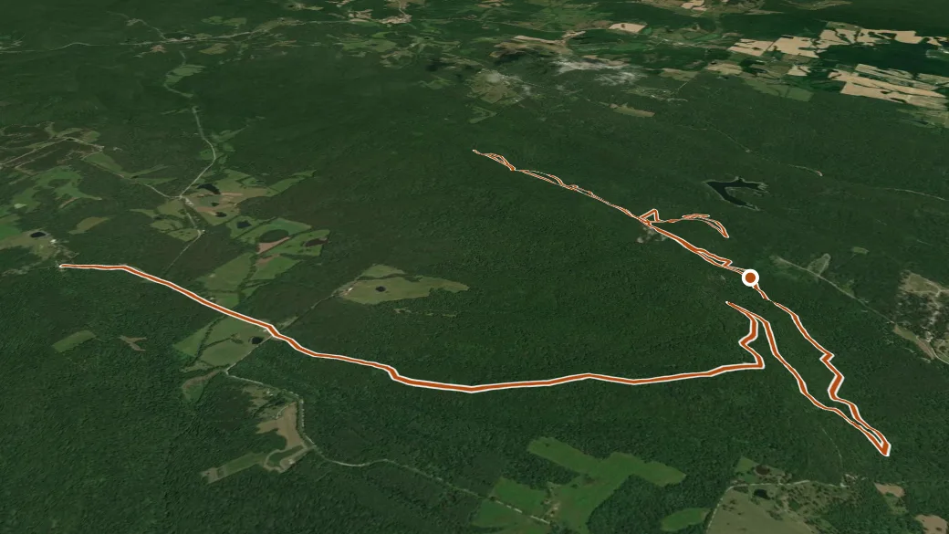 3-D terrain view of One Horse Gap
