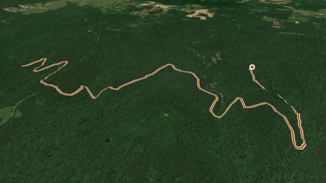 3-D terrain view of R-R Garden Of The Gods Loop