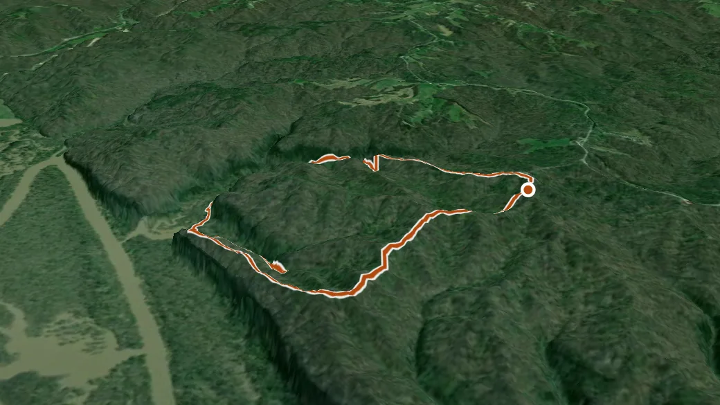 3-D terrain view of Little Grand Canyon