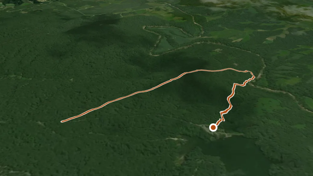 3-D terrain view of Crabapple/Firebreak Trail