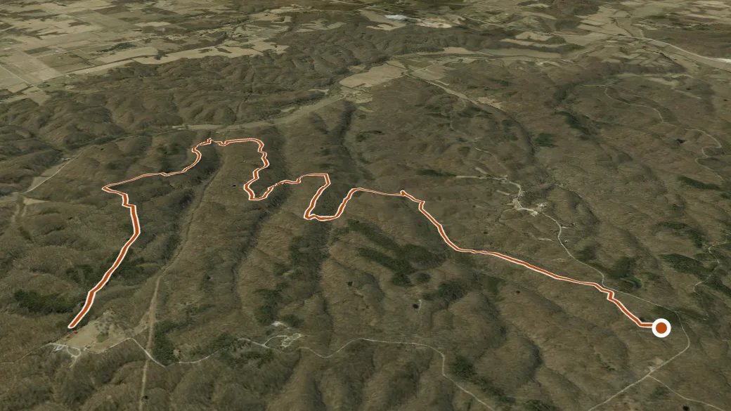 3-D terrain view of Hickory Ridge 2