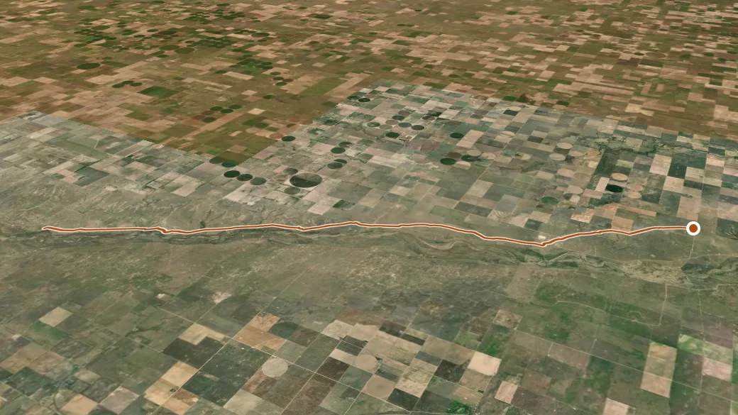 3-D terrain view of Companion
