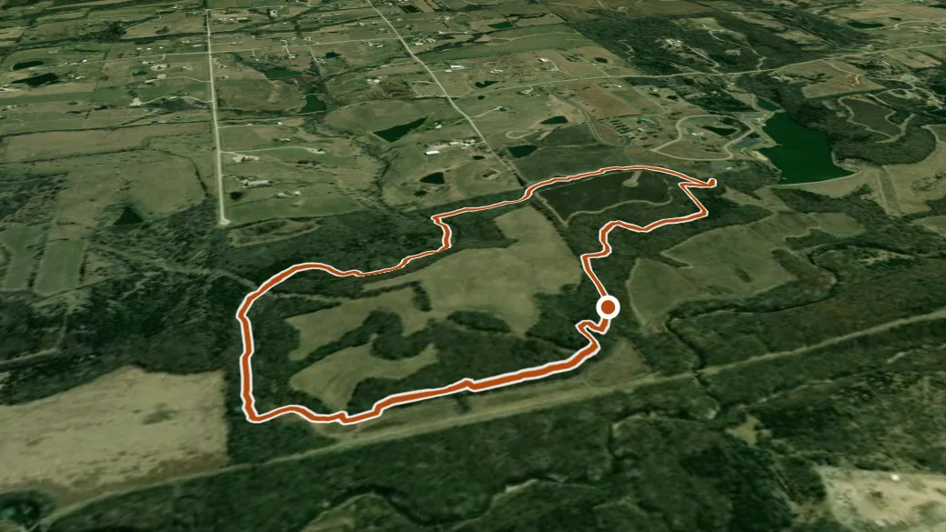 3-D terrain view of Outer Hank