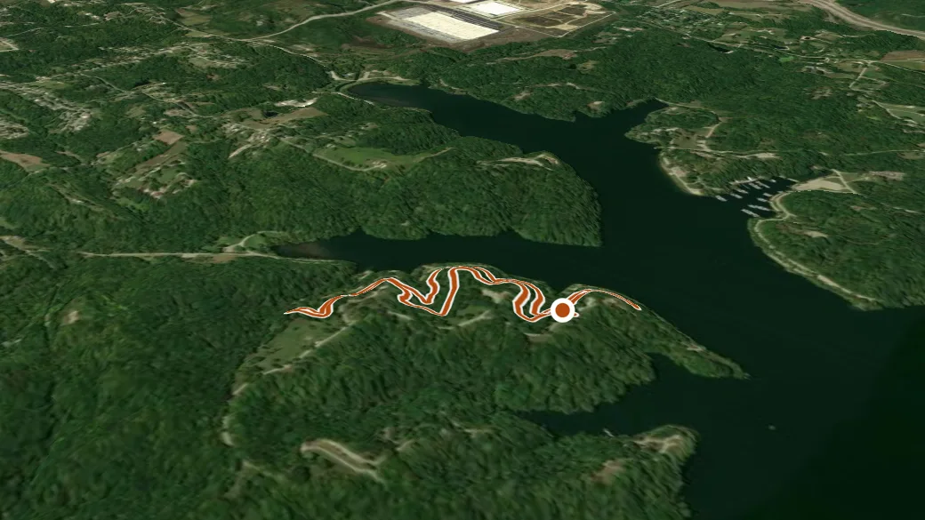3-D terrain view of 357 Loop