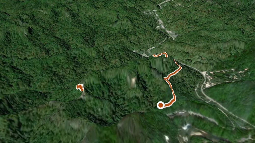 3-D terrain view of Rock Garden No. 4