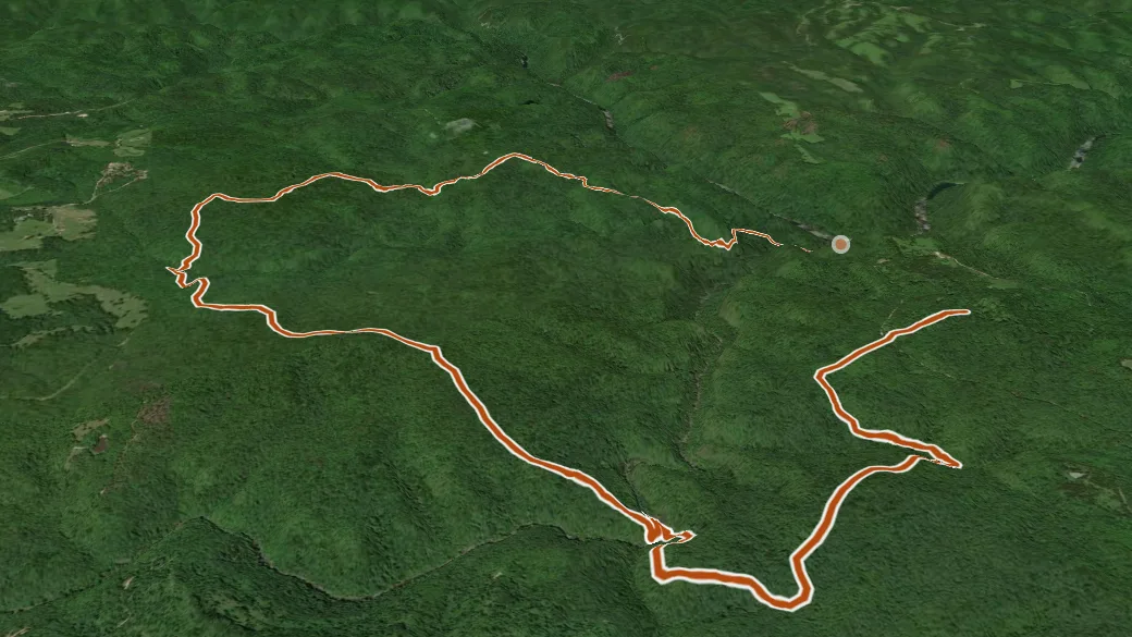 3-D terrain view of Cotton Patch Loop