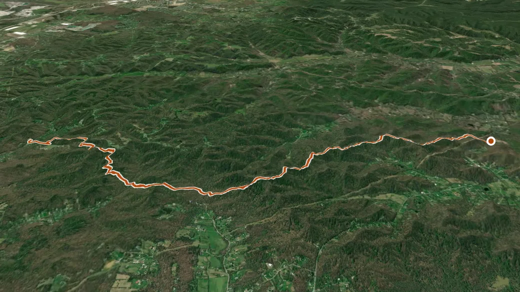 3-D terrain view of Siltstone Trail