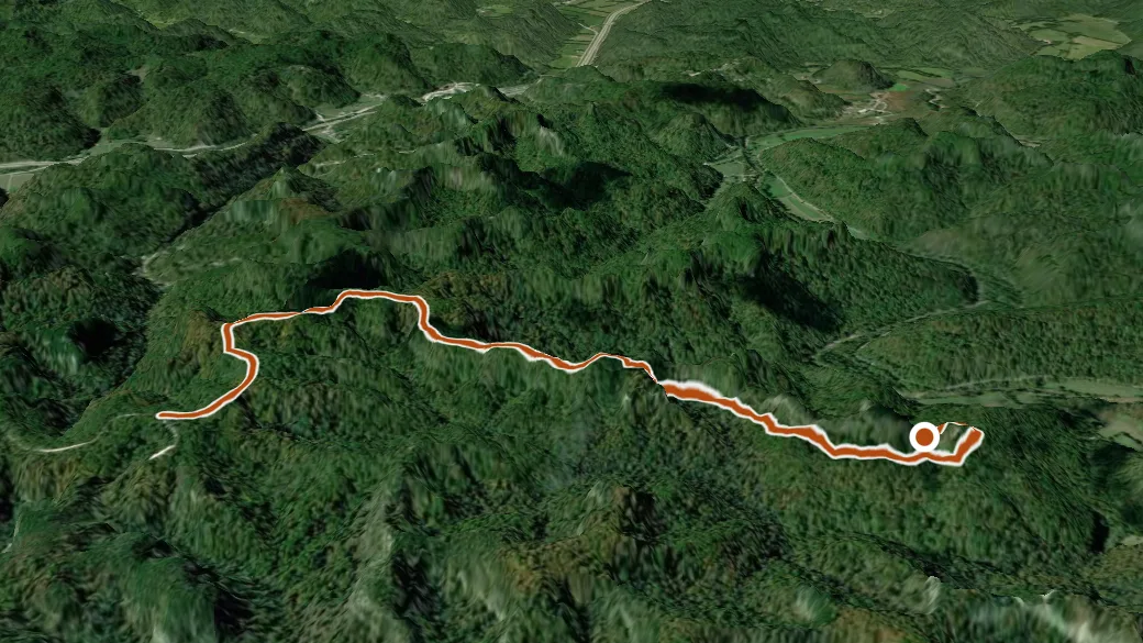 3-D terrain view of Double Arch